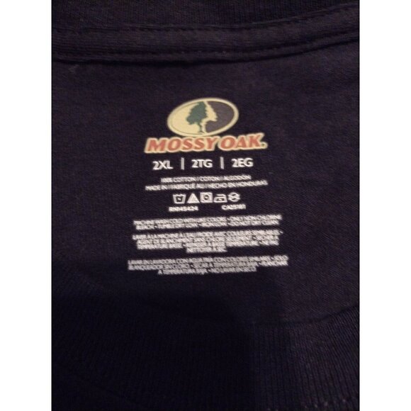 NWT New Moosy Oak Short Sleeve T-Shirt Black Cotton 2XL Men's - Picture 7 of 9